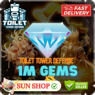 1M GEMS - TOILET TOWER DEFENSE