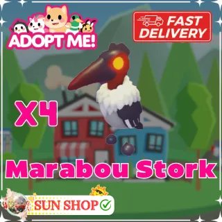 x4 Marabou Stork