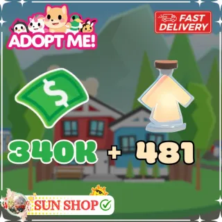 481 Age-Up Potion & 340k Bucks