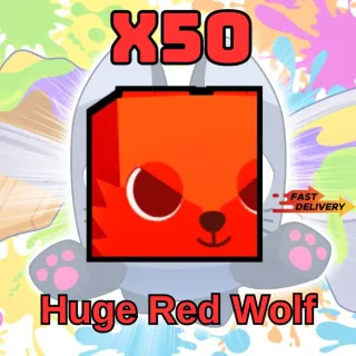 x50 Huge Red Wolf