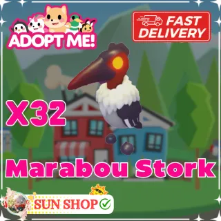 x32 Marabou Stork