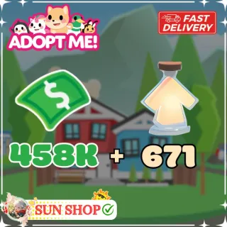 671 Age Up Potion & 458k Bucks