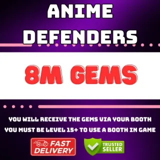 8M GEMS ANIME DEFENDERS