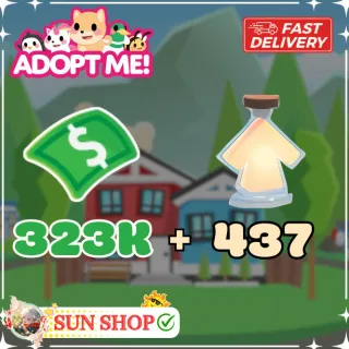 437 Age Up Potion & 323k Bucks