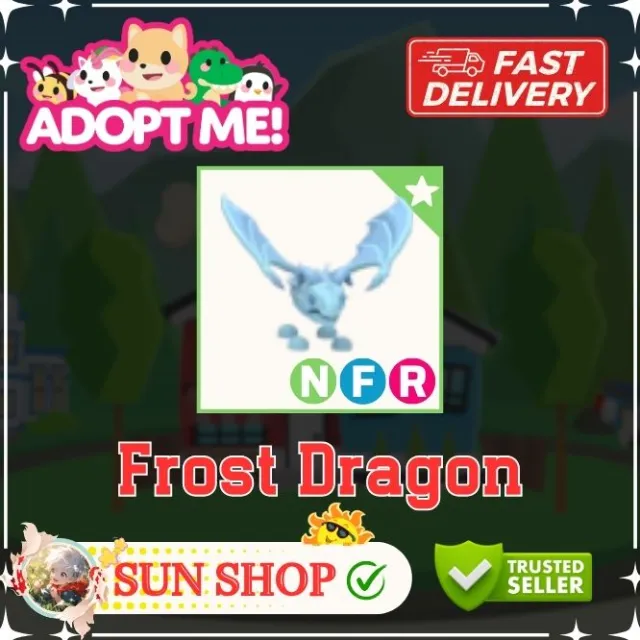 Frost Dragon In Inventory NFR Frost Dragon - Adopt Me Game Item - Gameflip