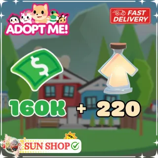 220 Age Up Potion & 160k Bucks