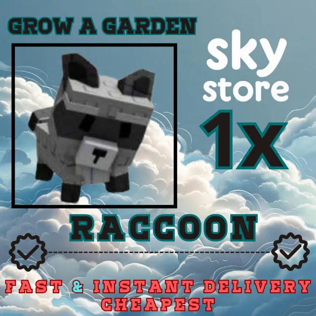 Raccoon - Grow a Garden Game Item - Gameflip