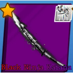 Black Ninja Katana With Finisher