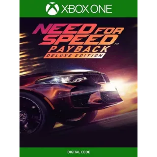 Need for Speed Payback - Deluxe Edition [Region US] [Xbox One, Series X|S Game Key] [Instant Delivery]