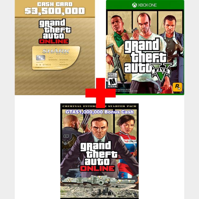 Criminal Enterprise Starter Pack Xbox One Code GTA$3,500,000 Cash+Base Game+Criminal Enterprise Starter Pack [Region