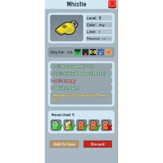 Whistle 3% super crit power