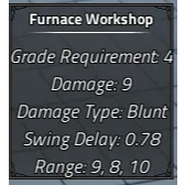 Furnace Workshop hammer Archived