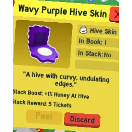 Wavy purple hive 