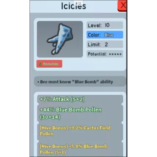 Icicles Bee swarm simulator/ BSS