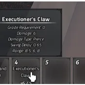 Executioner claw Archived