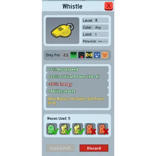 Whistle 4% super crit power 