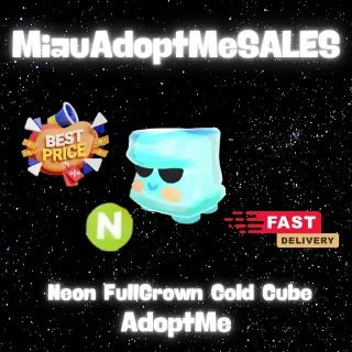 Neon FullGrown Cold Cube | ADOPTME