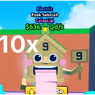 x10 $636.23 Qd/S Esok Sekolah Escape Tsunami For Brainrot