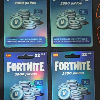 FORTNITE 2800 VBUCKS