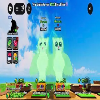 142.8T/s Phantom Meowl | Bundle 2pcs | Max Brainrot | Kick a Lucky Block | KALB
