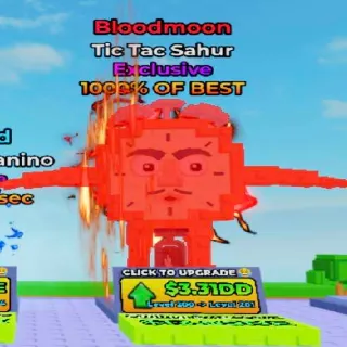 Bloodmoon Tictac Sahur Lvl 200 | Grow Beanstalk For Brainrots |