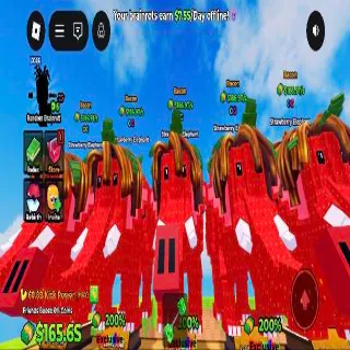 186.9T/s Bacon Elephant | Bundle 5pcs | Kick a Lucky Block | KALB