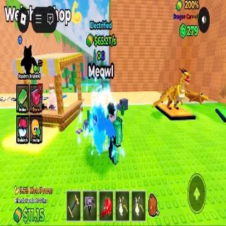 65.2T/S Electrified Meowl | Max Brainrot | Kick a Lucky Block |