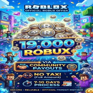 19,000 Robux | Via Community Payout
