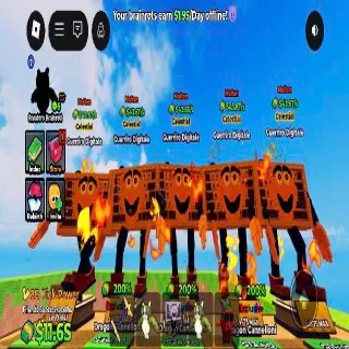 43.6T/s Bundle 5pcs | Max Brainrot | Kick a Lucky Block |