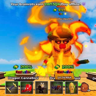 12T/S Max OG Brainrot | Kick a Lucky Block |