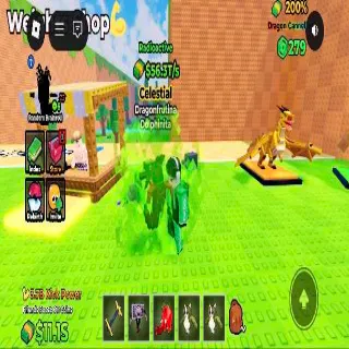 56.3T/S Radioactive Celestial | Max Brainrot | Kick a Lucky Block |