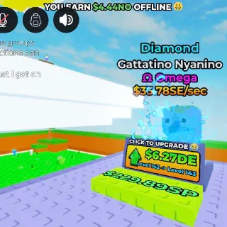 Diamond Gattatino Omega | Grow Beanstalk For Brainrots |