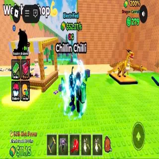 52.2T/S Electrified Chillin Chilli | Max Brainrot | Kick a Lucky Block |