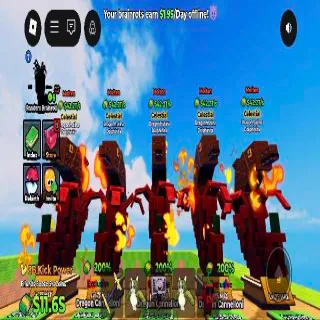 42.2T/s Bundle 5pcs | Max Brainrot | Kick a Lucky Block |