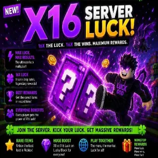 X16 Server Luck | Kick a Lucky Block | KALB