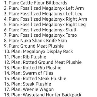 All 18 New Meat Week Plann Set 