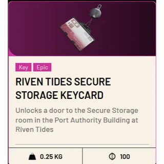 Riven Tides Secure Storage Keycard - ARC Raiders