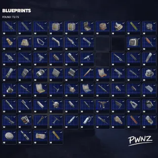 ALL BLUEPRINTS - ARC Raiders Bundle 74/74 Blueprints (Message for custom order)
