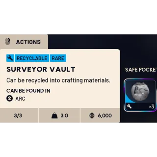 Surveyor Vault 3x - Arc Raiders