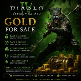 Diablo IV S13 - Gold Custom Order