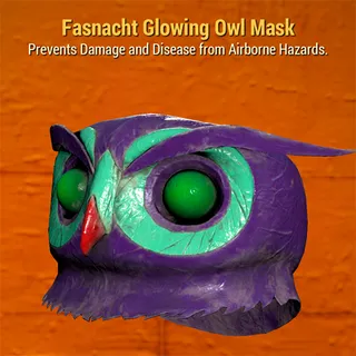 Fasnacht Glowing Owl Mask