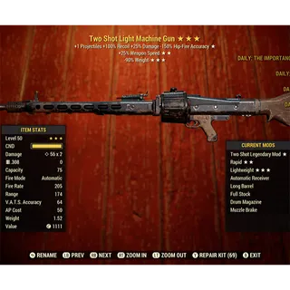 Two Shot LMG TS2590