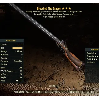 Bloodied Explosive The Dragon BE15r