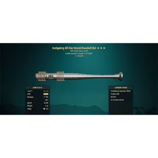 Lvl 1 Instigating Baseball Bat BSSS