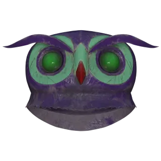 Fasnacht Glowing Owl Mask