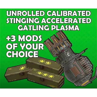 Fully Modded Gatling Plasma +3 Mods 4in1 Bundle