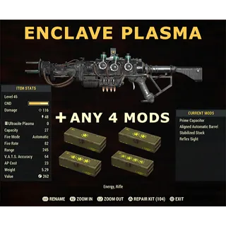 Enclave Auto + Legendary Mods Of Your Choice