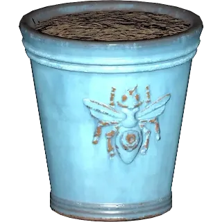 Medium glazed pot Plan