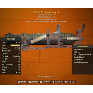 Anti-armor Cursed Broadsider AA50c35