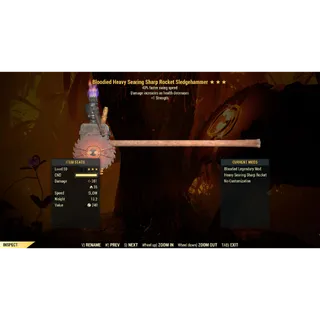 Bloodied Sledgehammer Speed/Strength